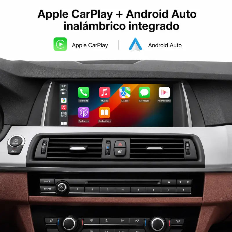 Radio pantalla CarPlay y Android Auto para BMW Serie 5 F10 F11 2011-2018 - foto 3