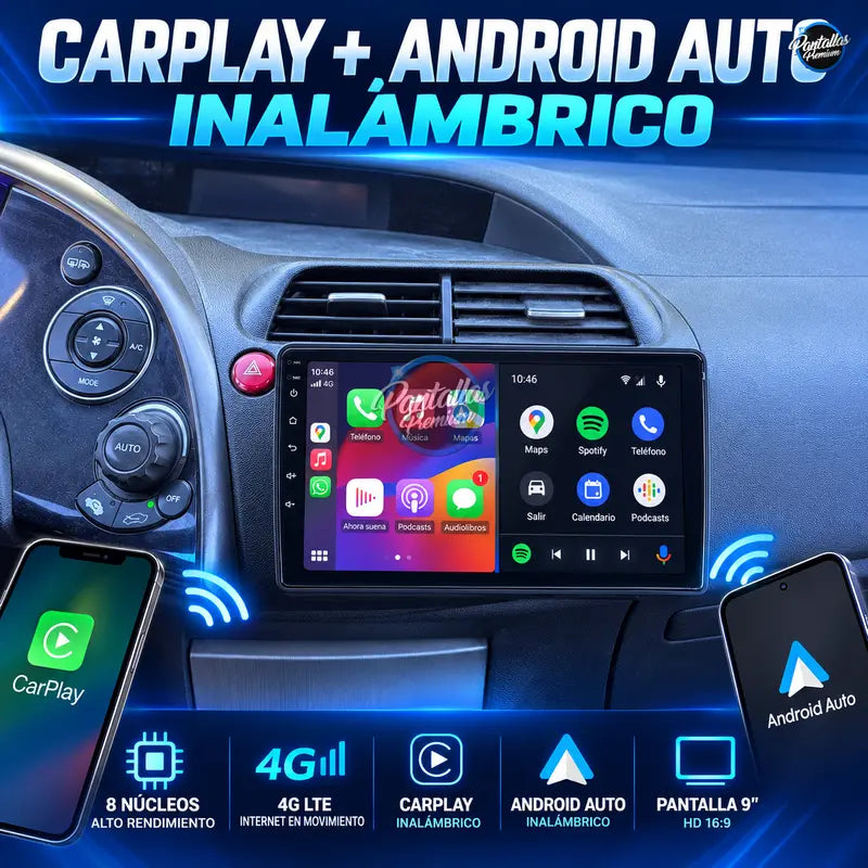 CarPlay y Android Auto inalámbrico