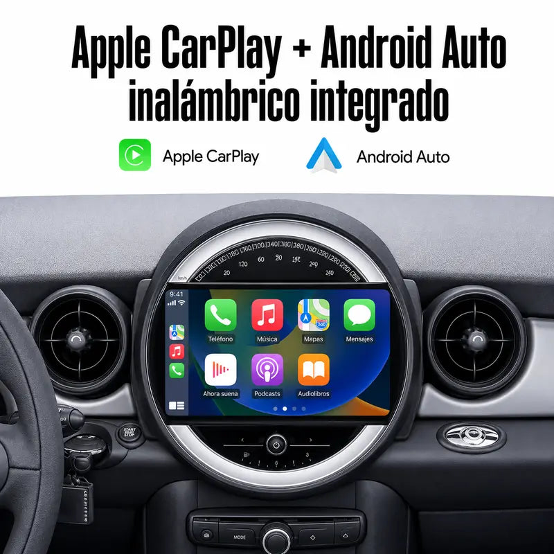 Radio pantalla CarPlay y Android Auto para BMW Mini Cooper R56 R60 R51 2006-2014 - foto 3