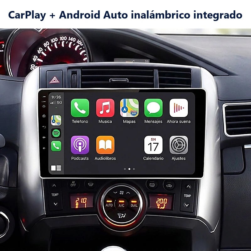 Radio pantalla CarPlay y Android Auto para Toyota Verso 2009-2018 - foto 3