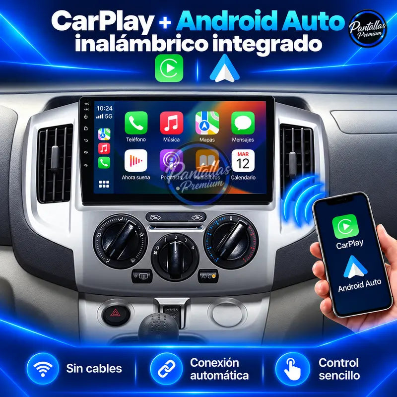 Nissan NV200 Evalia M20 CarPlay y Android Auto inalámbrico