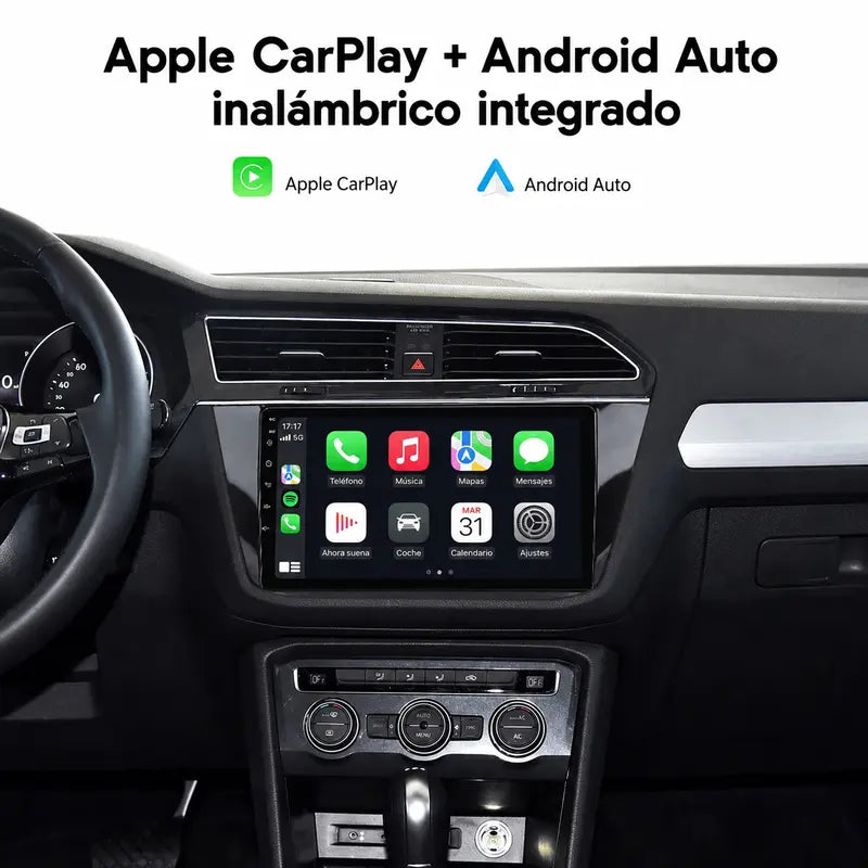 Radio pantalla CarPlay y Android Auto para Volkswagen Tiguan 2017-2020 - foto 3