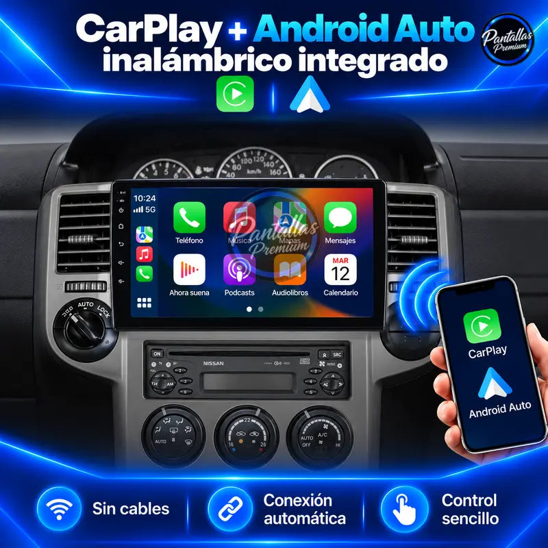 Nissan X-Trail Mk1 T30 CarPlay y Android Auto inalámbrico
