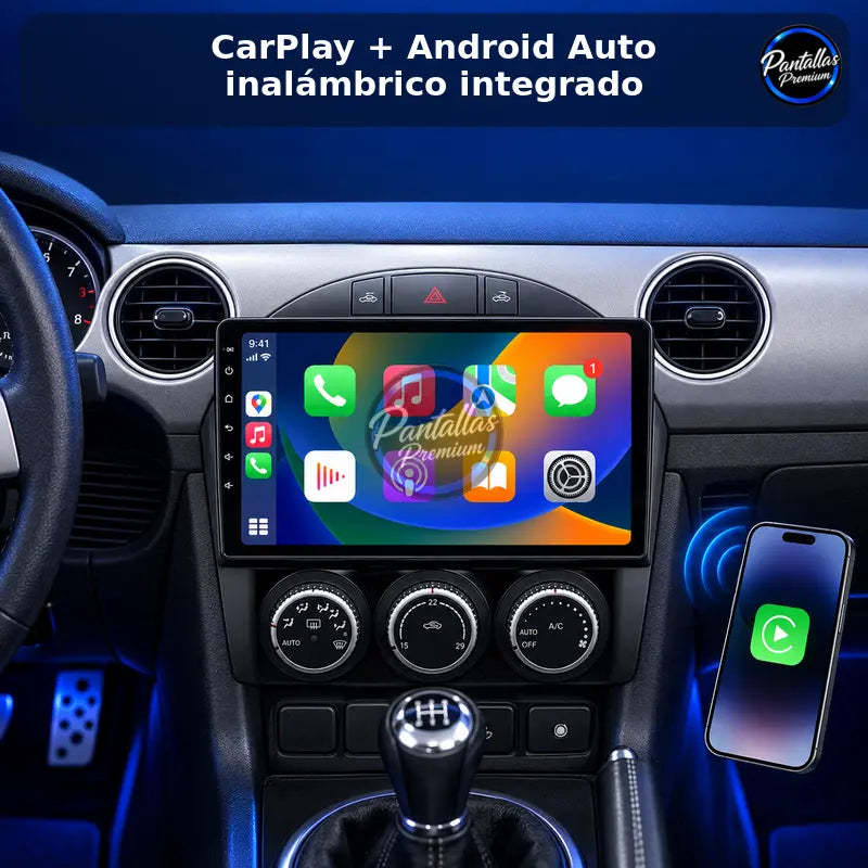 CarPlay y Android Auto inalámbrico integrado Mazda MX-5 NC