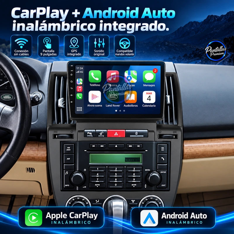 Land Rover Freelander 2 2006-2012 - Radio Pantalla Carplay y Android Auto