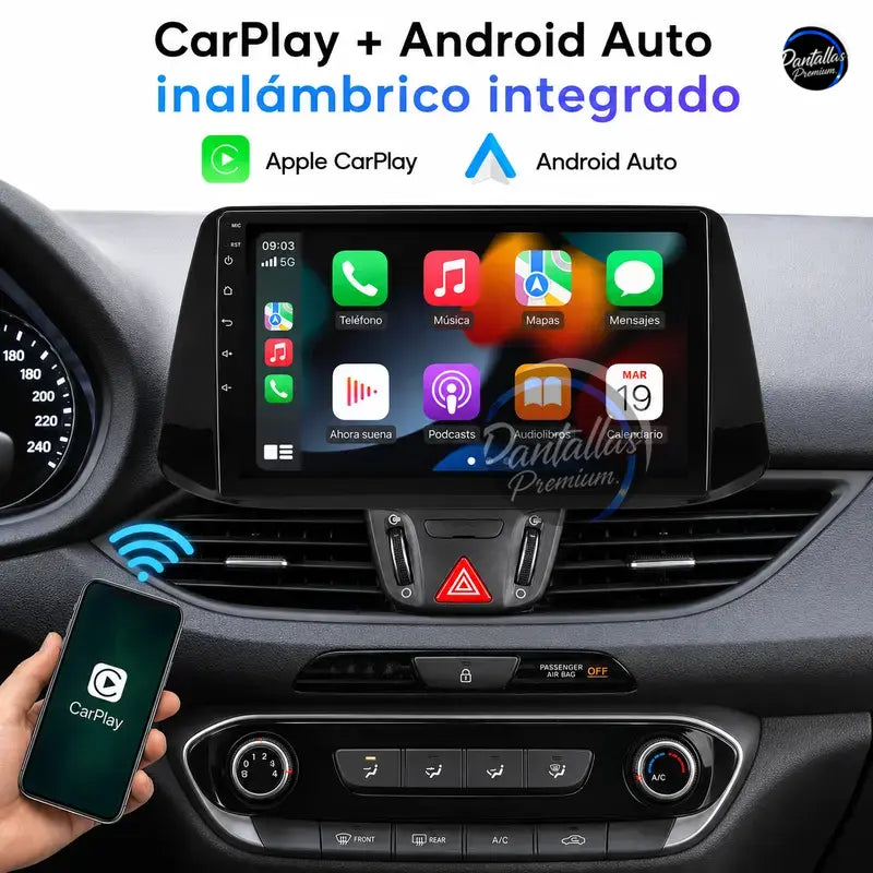 Radio pantalla CarPlay y Android Auto para Hyundai I30 2016-2021 - foto 3
