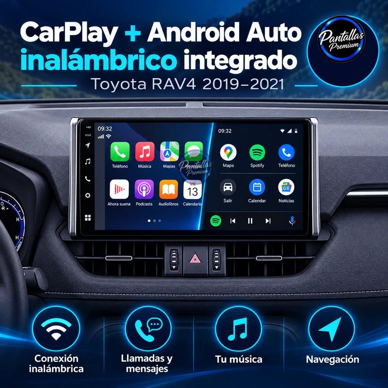 Toyota Rav 4 2018-2022 - Radio Pantalla Carplay y Android Auto