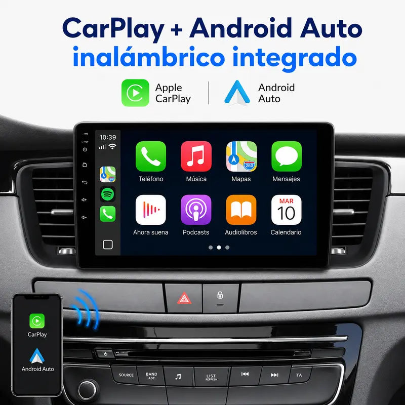 Radio pantalla CarPlay y Android Auto para Peugeot 508 - foto 3