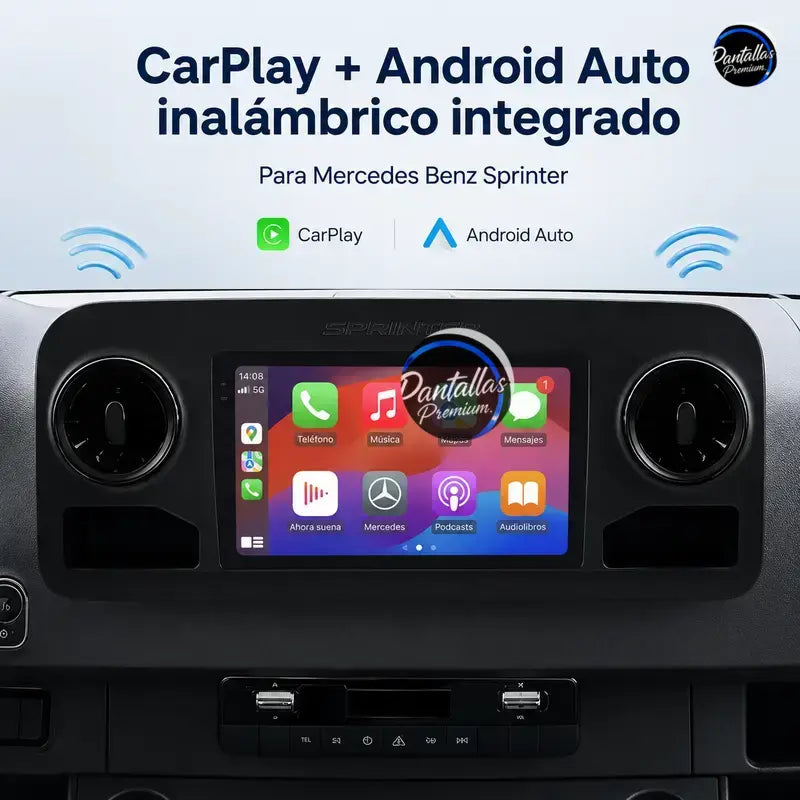 Radio pantalla CarPlay y Android Auto para Mercedes-Benz Sprinter 2018-2022 - foto 3