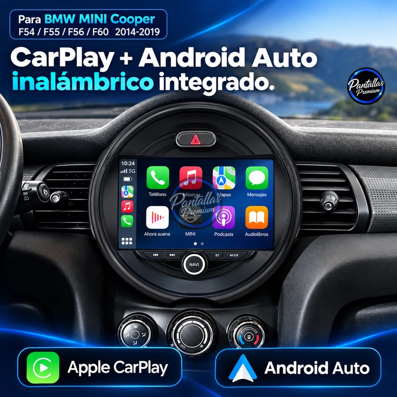 BMW Mini F54 F56 2014-2020 - Radio Pantalla Carplay y Android Auto
