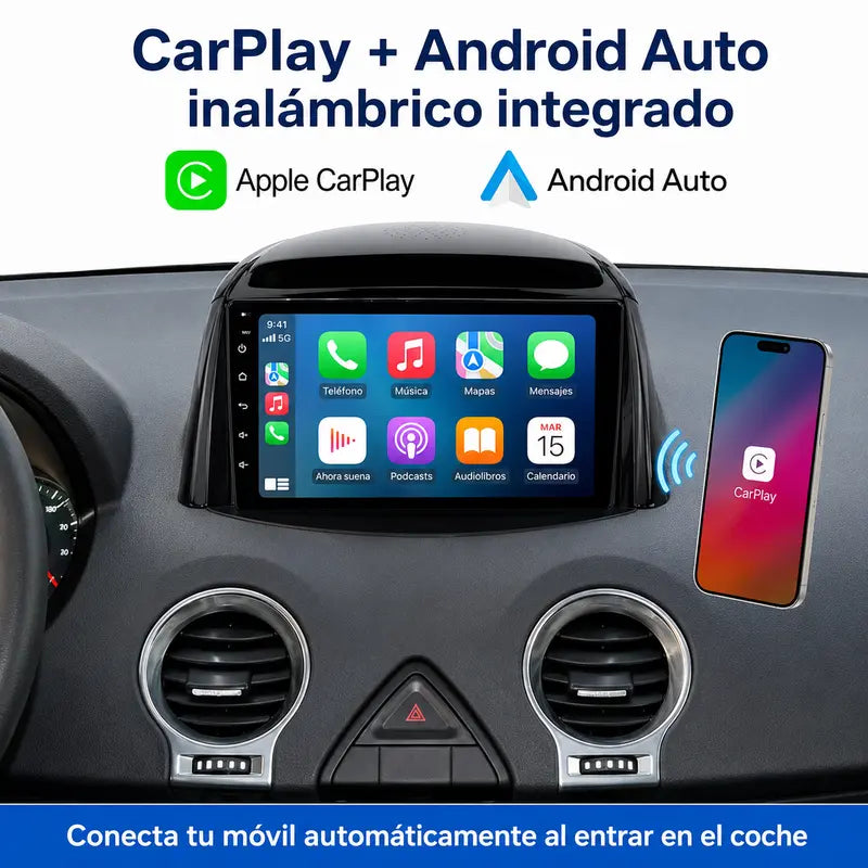 Radio pantalla CarPlay y Android Auto para Renault Koleos 2008-2016 - foto 3