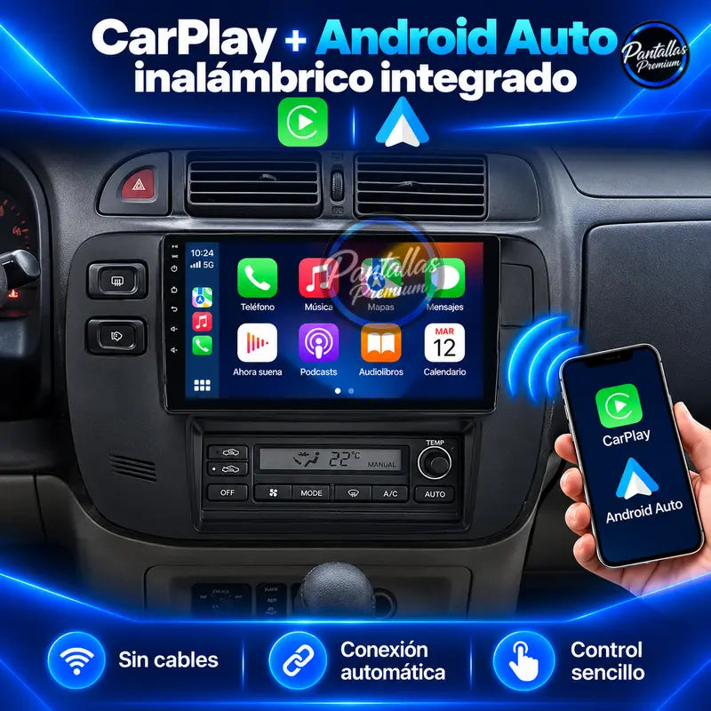 Nissan Patrol Y61 GR CarPlay y Android Auto inalámbrico
