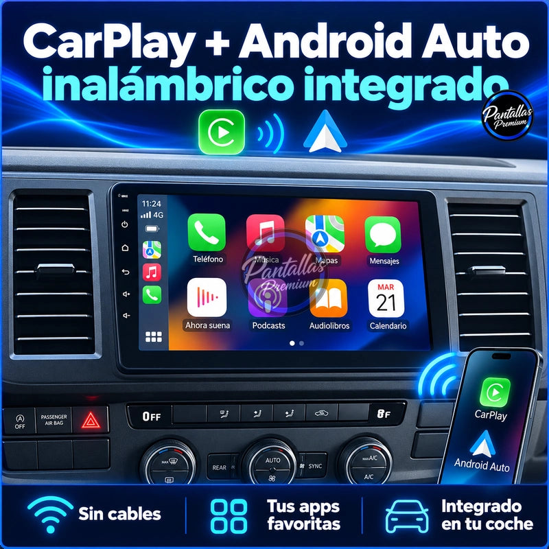 VOLKSWAGEN CARAVELLE T6 — 03-carplay — Pantallas Premium V6.1