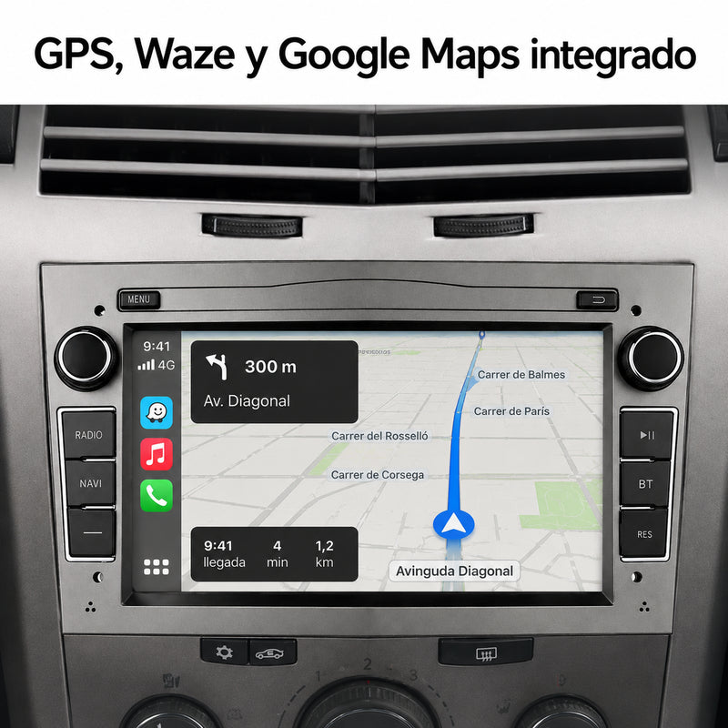 Radio pantalla CarPlay y Android Auto para Opel Astra H Zafira Antara Vectra Corsa - foto 4