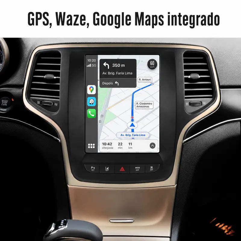 Radio Pantalla CarPlay y Android Auto para Jeep Grand Cherokee 2013-2023