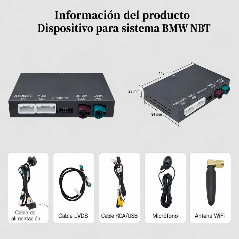 Interfaz CarPlay y Android Auto para BMW CIC · NBT · EVO · CCC (Serie 1-7, X1-X6, MINI, Z4) - foto 9