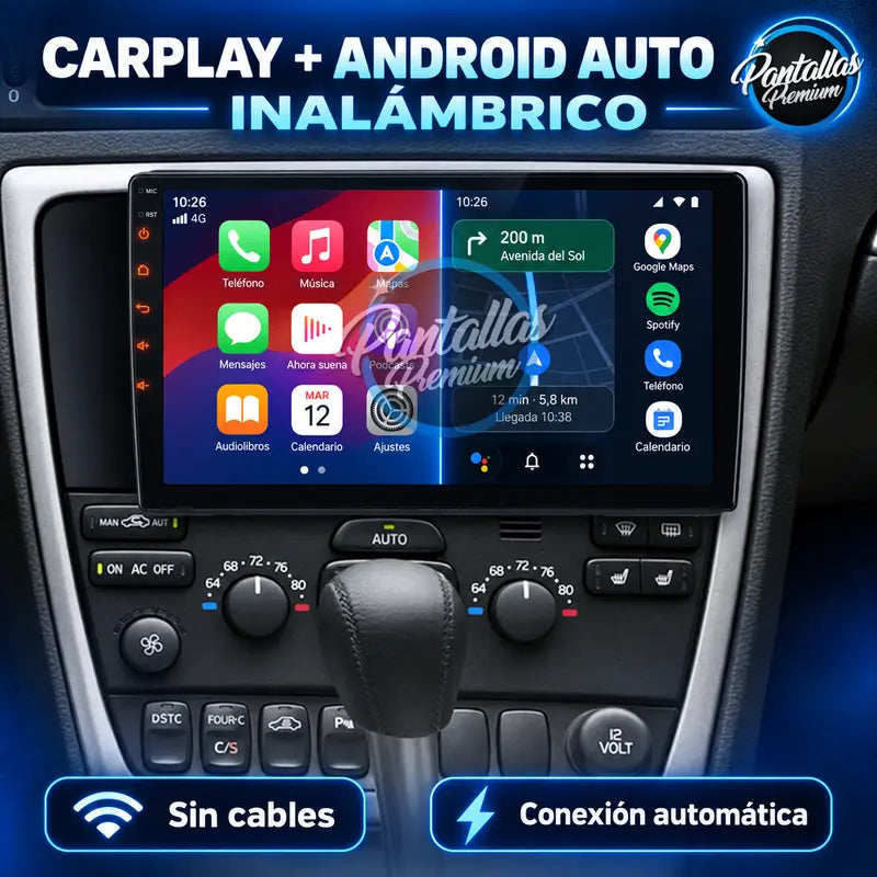 Volvo S60 V70 XC70 CarPlay Android Auto inalámbrico