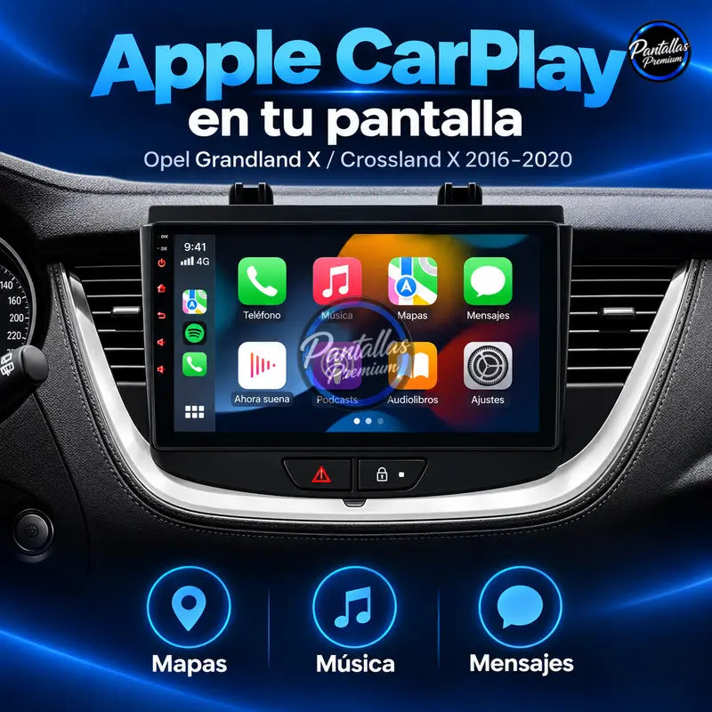 Opel Grandland X Crossland X 2015-2021 - Radio Pantalla Carplay y Android Auto