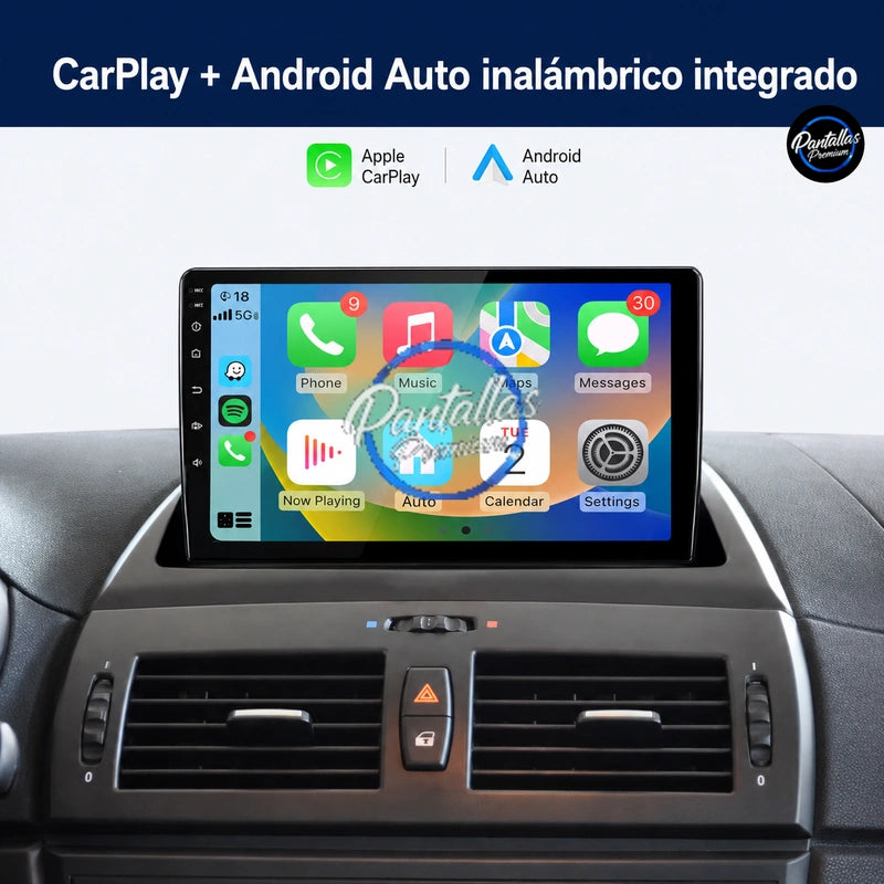 Radio pantalla CarPlay y Android Auto para BMW X3 E83 - foto 3