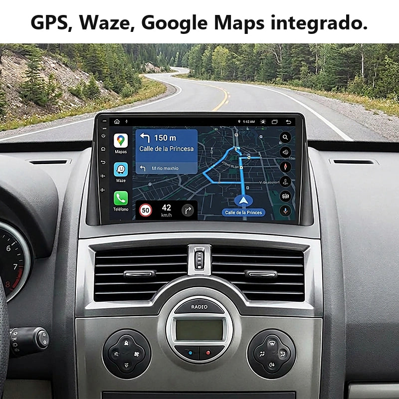Radio pantalla CarPlay y Android Auto para Renault Megane 2002-2009 - foto 4
