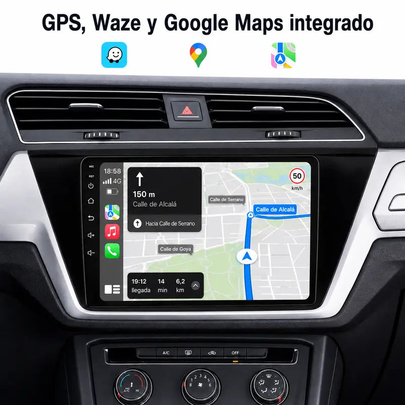 Radio pantalla CarPlay y Android Auto para Volkswagen Touran 2016-2022 - foto 4