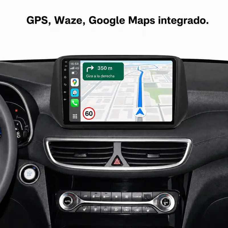 Radio pantalla CarPlay y Android Auto para Hyundai Tucson TL, IX35 y Kona (2010-2022) - foto 4