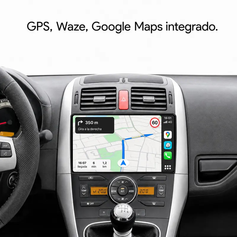 Radio pantalla CarPlay y Android Auto para Toyota Corolla Auris E150 2004-2013 - foto 4