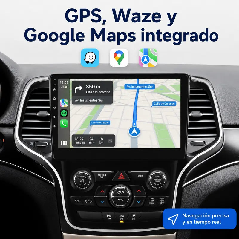 Radio pantalla CarPlay y Android Auto para Jeep Grand Cherokee WK2 2013-2023 - foto 4
