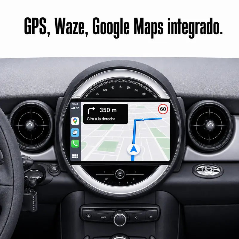 Radio pantalla CarPlay y Android Auto para BMW Mini Cooper R56 R60 R51 2006-2014 - foto 4