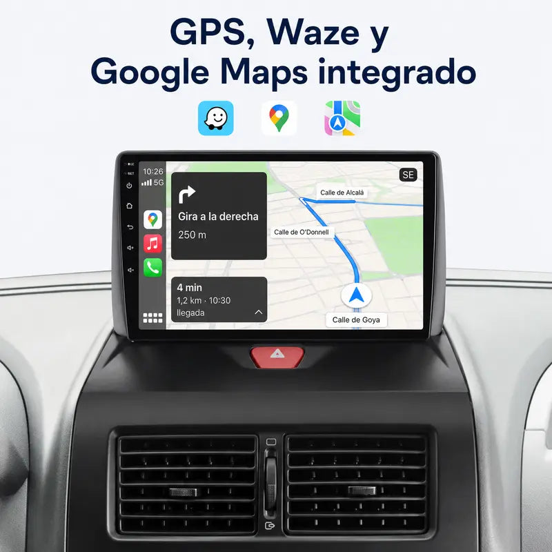 Radio pantalla CarPlay y Android Auto para Peugeot Expert 2, Citroen Jumpy, Fiat Scudo y Toyota Proace (2007-2017) - foto 4