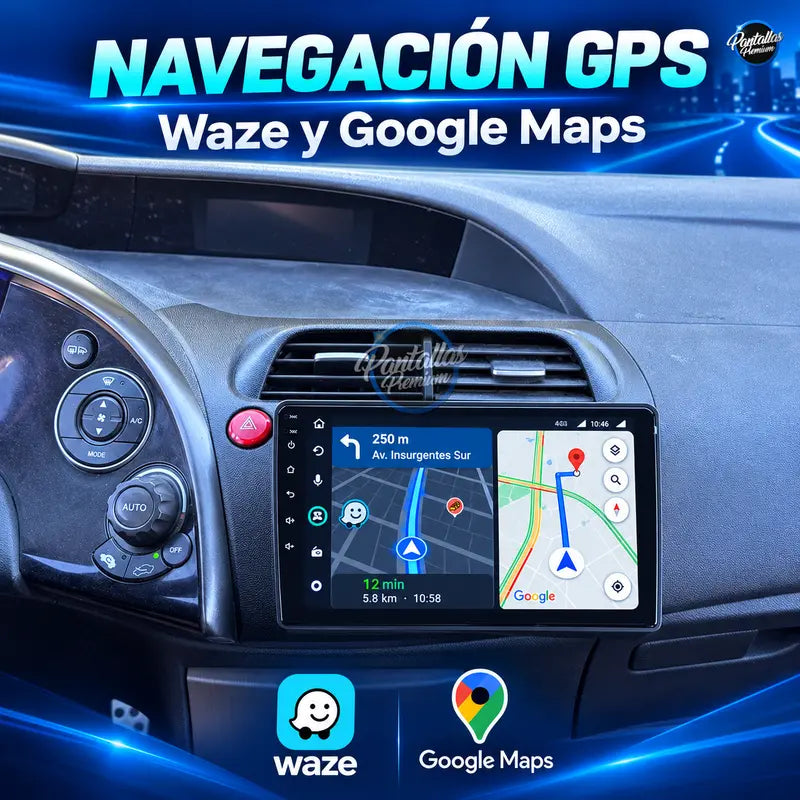 GPS Waze y Google Maps