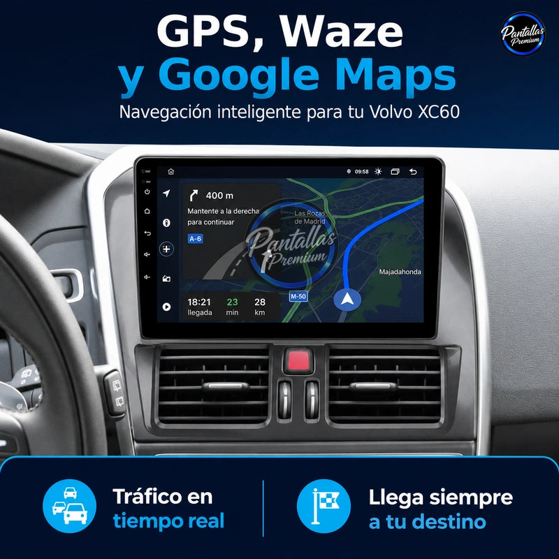 Radio pantalla CarPlay y Android Auto para Volvo XC60 2008 a 2017 - foto 4