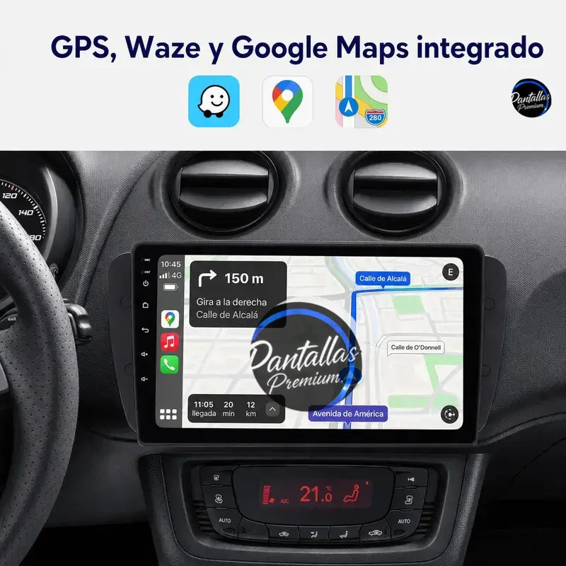 Radio pantalla CarPlay y Android Auto para Seat Ibiza 6J 2009 - foto 4