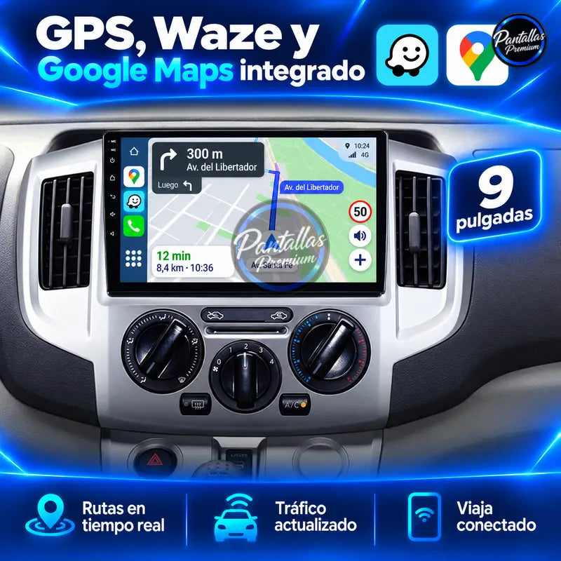 Nissan NV200 Evalia M20 navegación GPS Waze Google Maps