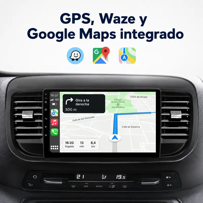 Radio pantalla CarPlay y Android Auto para Citroen Jumpy 3 Space Tourer Peugeot Expert Toyota Proace - foto 4