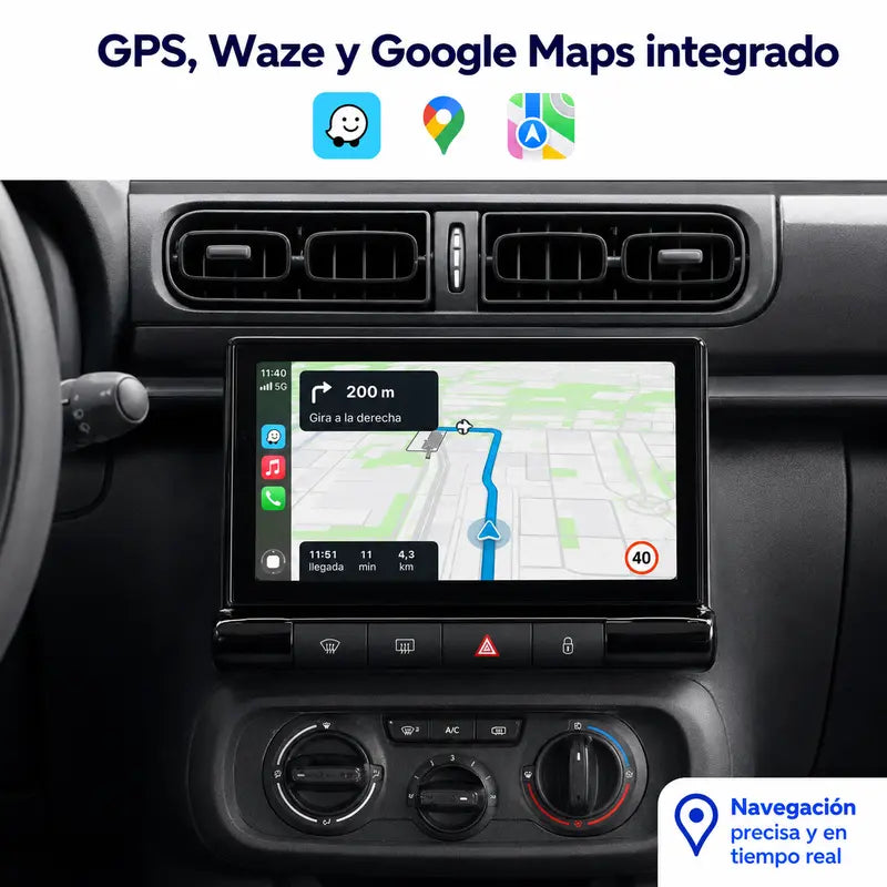 Radio pantalla CarPlay y Android Auto para Citroen C3 C4 Aircross 2017-2023 - foto 4
