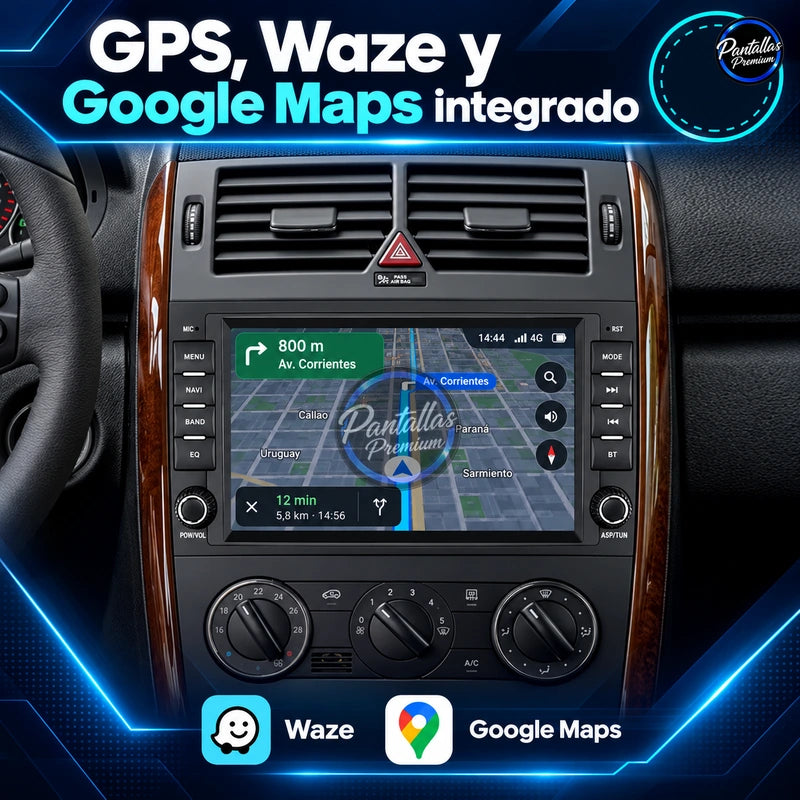 Mercedes Clase A W169 Clase B W245 - Radio Pantalla Carplay y Android Auto