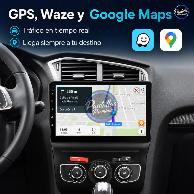 Radio pantalla CarPlay y Android Auto para Citroen C4 2 B7 2011-2017 - foto 4