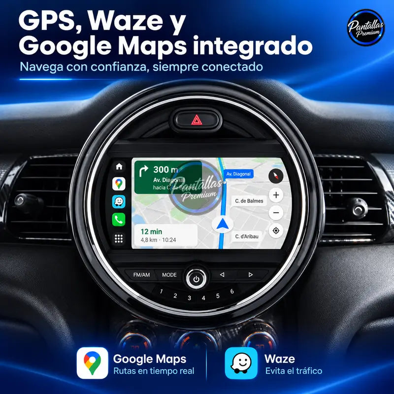 BMW MINI F54 F55 F56 F57 F58 F60 NBT EVO 2014-2020 - Radio Pantalla Carplay y Android Auto