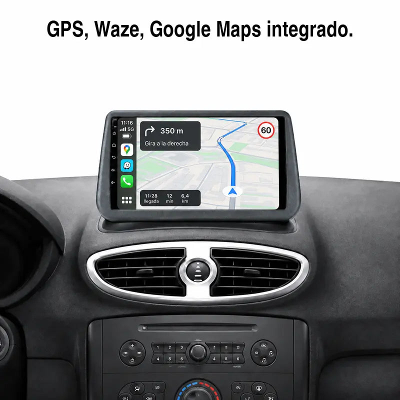 Radio pantalla CarPlay y Android Auto para Renault Clio 3 2005-2014 - foto 4