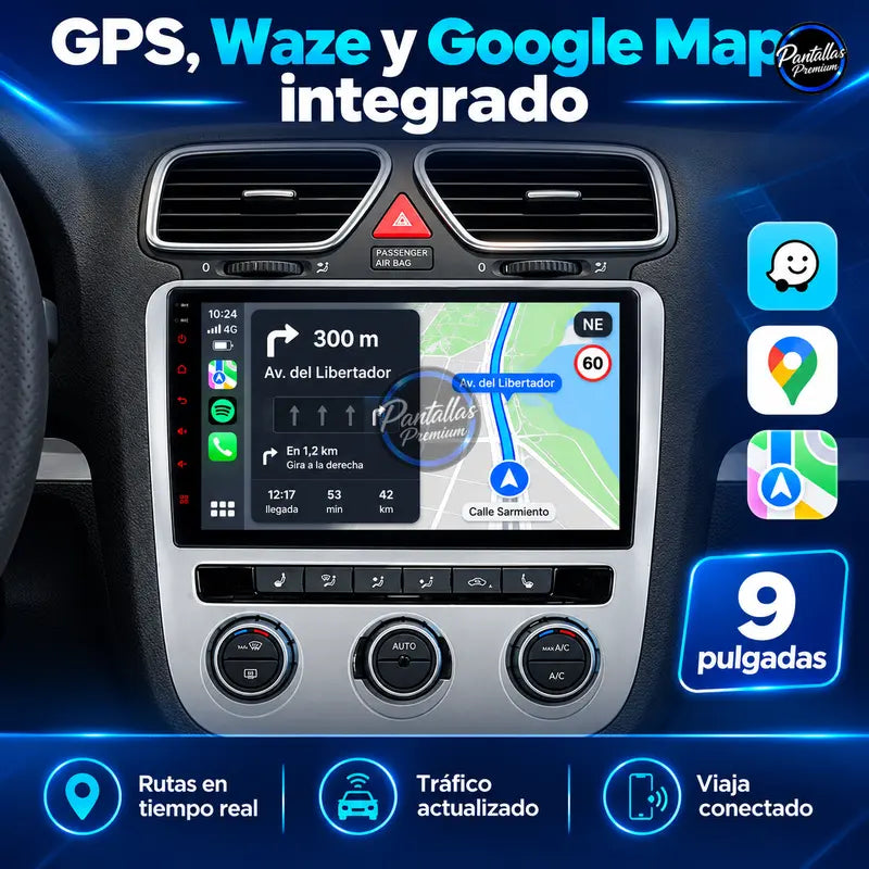 Volkswagen Scirocco navegación GPS Waze Google Maps