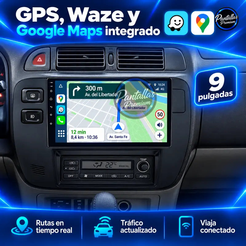 Nissan Patrol Y61 GR navegación GPS Waze Google Maps