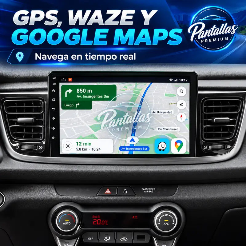 04 Kia Rio Stonic GPS Waze Google Maps