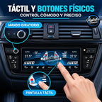 Pantalla táctil y botones físicos del climatizador BMW