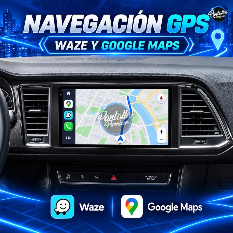 Navegación GPS Waze y Google Maps