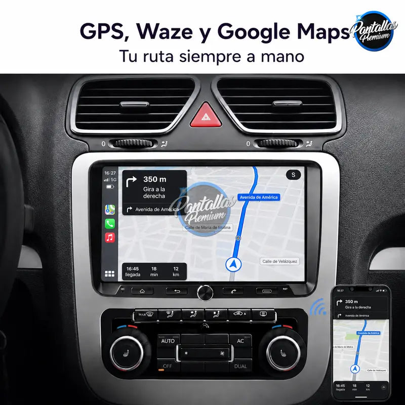 Radio pantalla CarPlay y Android Auto para Grupo Volkswagen, SEAT y Skoda - foto 4