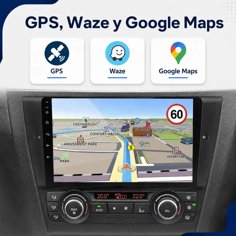 Radio pantalla CarPlay y Android Auto para BMW E90 E91 E92 E93 - foto 4