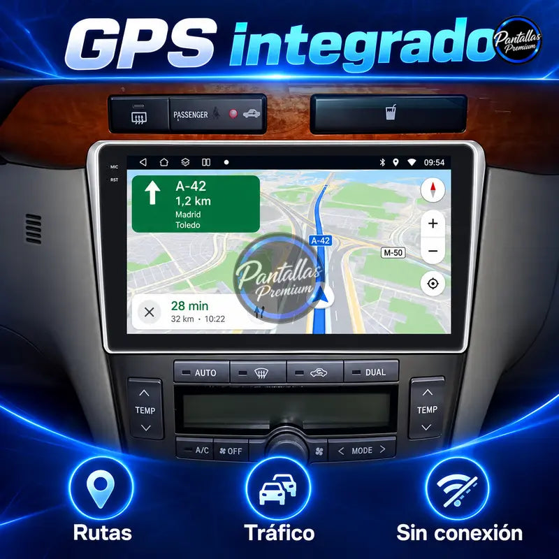 Toyota Avensis 2002-2008 - Radio Pantalla Carplay y Android Auto