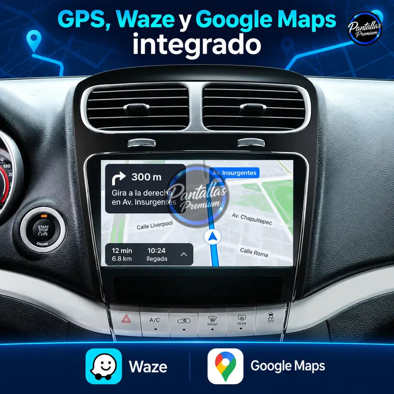 Dodge Journey Fiat Freemont 2011-2020 - Radio Pantalla Carplay y Android Auto