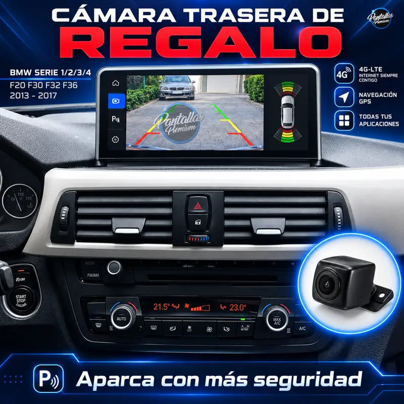 Radio pantalla CarPlay y Android Auto para BMW Serie 1 2 3 4 F20 F30 F32 F36 NBT EVO 4G 2013-2017 - foto 5